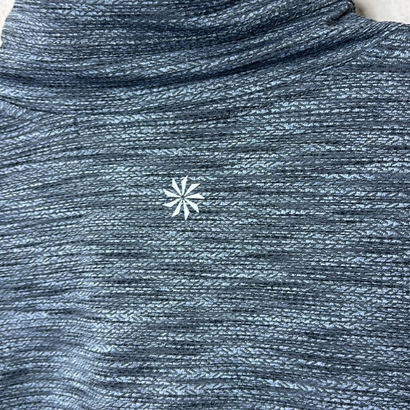 Athleta Heather Gray Full Zip Jacket Size XS Stretch Thumb Hole - Picture 5 of 10